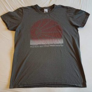 grey Pianos Become The Teeth hardcore band shirt M